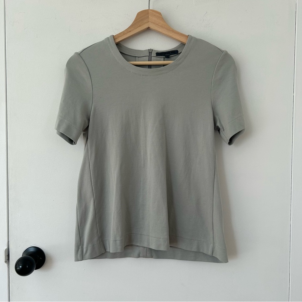 ÇA VA DE SOI GREY SHORT SLEEVE TOP SIZE S